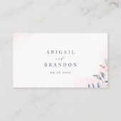 Roos Gold Dusty Blue Greenery Website Plaatskaartje (Achterkant)