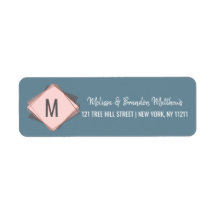 Roos Gold Dusty Blue Mauve geometrisch adres