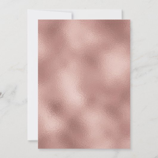 Roos Gold Dusty Pink Navy Floral Save the Date (Achterkant)