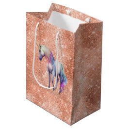Roos Gold Eenhoorn Sparkle Medium Cadeauzakje