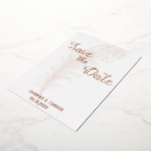 Roos Gold eenvoudig en elegant Folie Uitnodiging (Gedraaid)