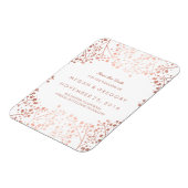 Roos Gold Effect Baby's Breath Save the Date Magneet (Linkerzijde)