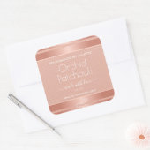 Roos Gold Effect Roze Soy Candles Packaging Labels (Envelop)