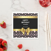 Roos Gold Egypt Geometrische Gouden Boog Gelukkig  Servet (Insitu)