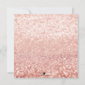 Roos Gold Eiffeltoren Paris Sweet 16 Uitnodiging (Achterkant)