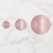 Roos Gold Elegant Blank Sjabloon Aangepast modern Confetti (Voorkanten)