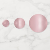 Roos Gold Elegant Blank Sjabloon Aangepast modern Confetti (Achterkanten)