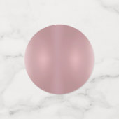 Roos Gold Elegant Blank Sjabloon Aangepast modern Confetti (Kleine voorkant)