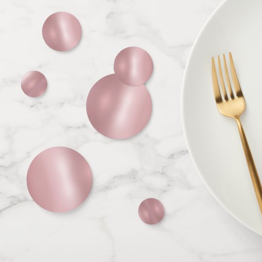Roos Gold Elegant Blank Sjabloon Aangepast modern Confetti (Groep)