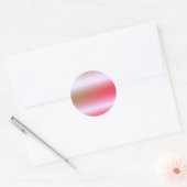 Roos Gold Elegant Blank Sjabloon Ronde Sticker (Envelop)