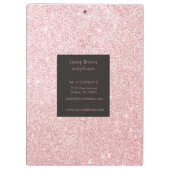 Roos Gold Elegant | Gepersonaliseerd klembord (Achterkant)