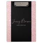 Roos Gold Elegant | Gepersonaliseerd klembord (Voorkant)