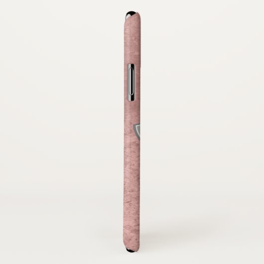 Roos Gold Elegant Gepersonaliseerde Fototekst Case-Mate iPhone Case (Achterkant / rechts)