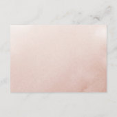 Roos Gold Elegant Herfst Flowers Weddenschappen Re Informatiekaartje (Achterkant)