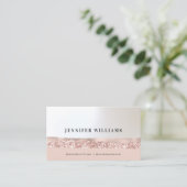 Roos Gold Elegant minimalistische afbeelding voor  Visitekaartje (Staand voorkant)