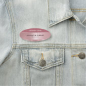 Roos Gold Elegant Modern Trendy Design Sjabloon Naamplaatje (In situ)