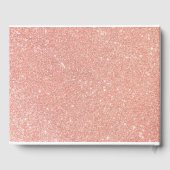 Roos Gold Elegant Script Trouwen Gastboek Gastenboek (Achterkant)