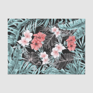 Roos Gold Elegant Tropical Botanical Luau Tissuepapier