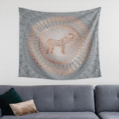 "Roos Gold Elephant Radiance" | Elephant Mandala Wandkleed