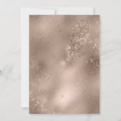 Roos Gold & elke kleur achtergrond geruite bruilof Kaart (Achterkant)