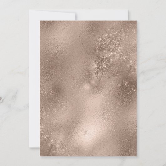 Roos Gold & elke kleur achtergrond geruite bruilof Kaart (Achterkant)