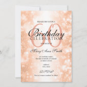 Roos Gold Elke Leeftijd Verjaardagsfeest Shimmer L Kaart (Voorkant)