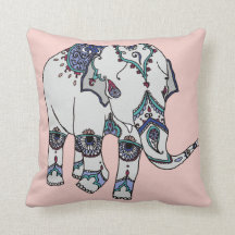 Roos Gold Embellish Elephant Cushion