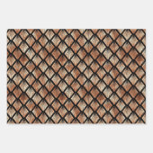 Roos Gold en Black Diamond Art Deco Patronen Inpakpapier Vel (Voorkant 2)