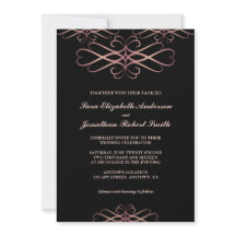 Roos Gold en Black, Elegant Flourishes Wedding