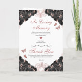 Roos Gold en Black Floral Tiara Quinceanera (Achterkant)