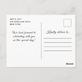 Roos Gold en Black Glam Tears Verjaardagsfeest Briefkaart (Achterkant)