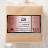 Roos Gold- en Black Shine-effect-oliereserum Etiket (Insitu)