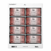 Roos Gold- en Black Shine-effect-oliereserum Etiket (Full Sheet)