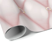 Roos Gold en Blush Diamond Sequin Cadeaupapier (Rol Hoek)