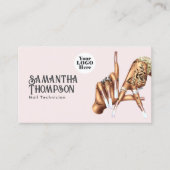 Roos Gold en Blush Los Angeles Manicure Salon Visitekaartje (Voorkant)