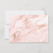 Roos Gold en Blush Marged Wedding RSVP (Achterkant)