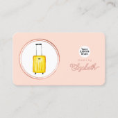 Roos Gold en Blush Pink Elegant Event Planner Visitekaartje (Voorkant)