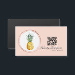 Roos Gold en Blush Pink Event Planner QR Code<br><div class="desc">Summer event planner visitekaartje aanpasbaar aan uw specifieke wensen.</div>