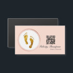 Roos Gold en Blush Pink Event Planner QR Code<br><div class="desc">Event planner visitekaartje aanpasbaar aan uw specifieke wensen.</div>