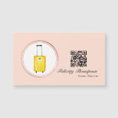 Roos Gold en Blush Pink Event Planner QR Code (Voorkant)