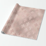 Roos Gold en Blush Pink Fleur de Lis patroon Cadeaupapier<br><div class="desc">Parijs  fleur de lis patroon inpakpapier.</div>