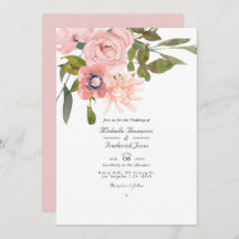 Roos Gold en Blush Pink Floral QR Code Weddenschap