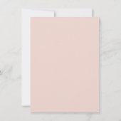 Roos Gold en Blush Pink Geometric Wedding Kaart (Achterkant)