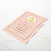 Roos Gold en Blush Pink Perfume Bachelorette Folie Uitnodiging (Gedraaid)