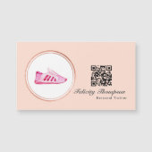Roos Gold en Blush Pink Personal Trainer QR Code (Voorkant)