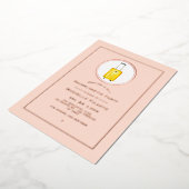 Roos Gold en Blush Pink Travel Bachelorette Party Folie Uitnodiging (Gedraaid)