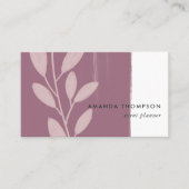 Roos Gold en Blush Roze Abstract Visitekaartje (Voorkant)