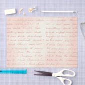 Roos Gold en Blush Roze kalligrafie Tissuepapier (Craft)