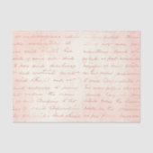 Roos Gold en Blush Roze kalligrafie Tissuepapier (Voorkant)