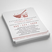 Roos Gold en Blush roze reinigingsservices Flyer